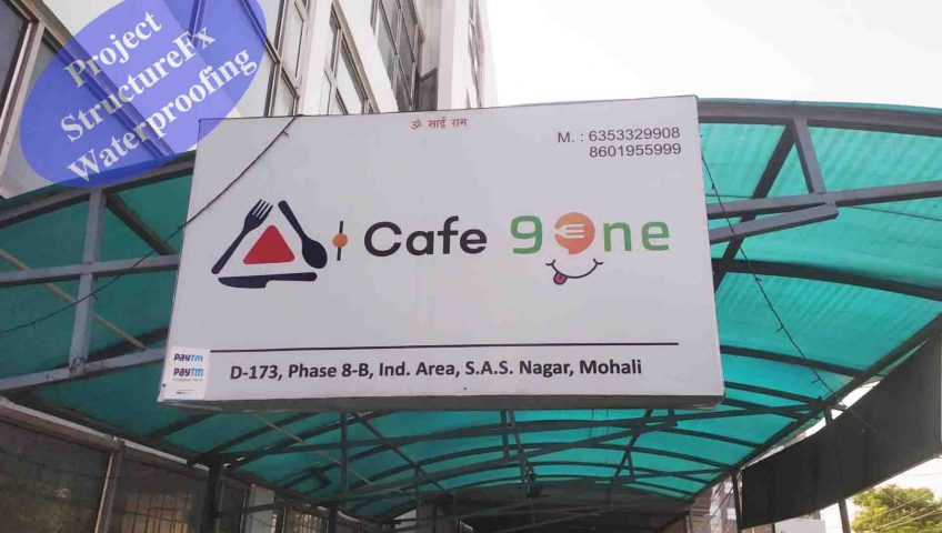 Cafe 91 Phase 8b Mohali Waterproofing